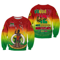 Vanuatu Independence Day Sweatshirt 42nd Anniversary Yumi Yumi Yumi LT13 Unisex Red - Polynesian Pride