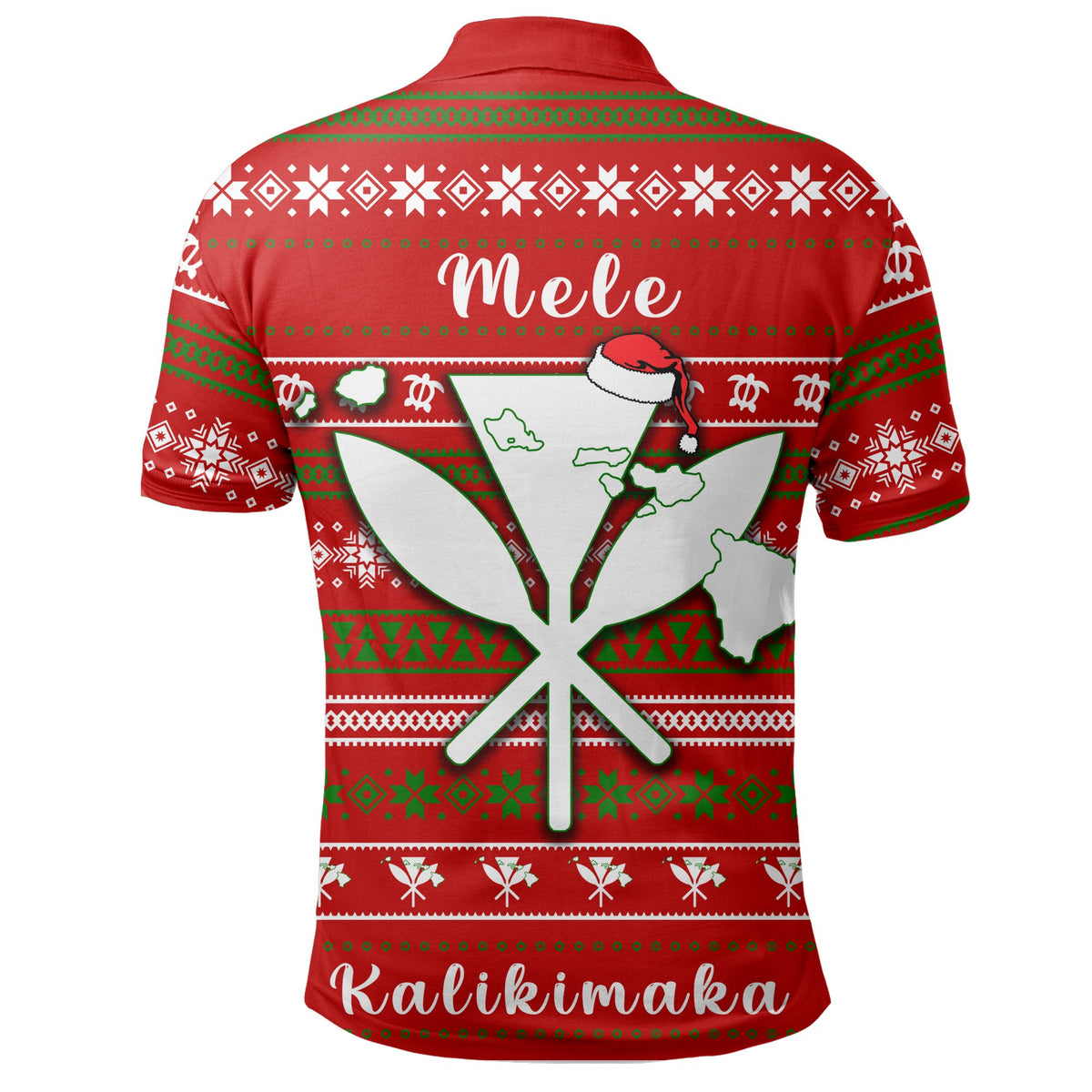 Hawaii Christmas Santa Claus Surf Polo Shirt Fun Style - Polynesian Pride