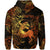 Sagittarius Zodiac Polynesian Zip Hoodie Unique Style Gold LT8 - Polynesian Pride