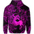 Custom Sagittarius Zodiac Polynesian Hoodie Unique Style Pink LT8 - Polynesian Pride