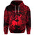 Sagittarius Zodiac Polynesian Zip Hoodie Unique Style Red LT8 - Polynesian Pride