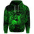 Sagittarius Zodiac Polynesian Zip Hoodie Unique Style Green LT8 - Polynesian Pride