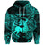 Sagittarius Zodiac Polynesian Zip Hoodie Unique Style Turquoise LT8 - Polynesian Pride