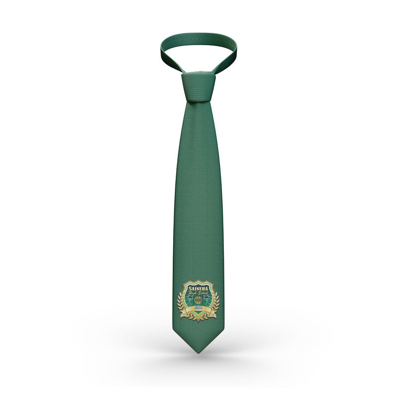 Tonga Saineha High School Necktie Simple Style - Green LT8 - Polynesian Pride