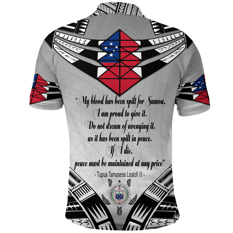 Samoa Black Saturday Polo Shirt 28 Dec 1929 Visual Arts LT9 - Polynesian Pride