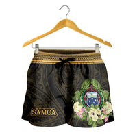 Samoa Women's Shorts - Polynesian Gold Patterns Collection - Polynesian Pride