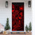 Samoa Door Cover Turtle Hibiscus Red - Polynesian Pride