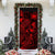 Samoa Door Cover Turtle Hibiscus Red - Polynesian Pride