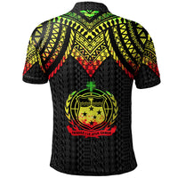 Samoa Custom Polo Shirt Polynesian Armor Style Reagge - Polynesian Pride