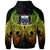 Samoa Zip up Hoodie Polynesian Reggae Tatoo - Polynesian Pride