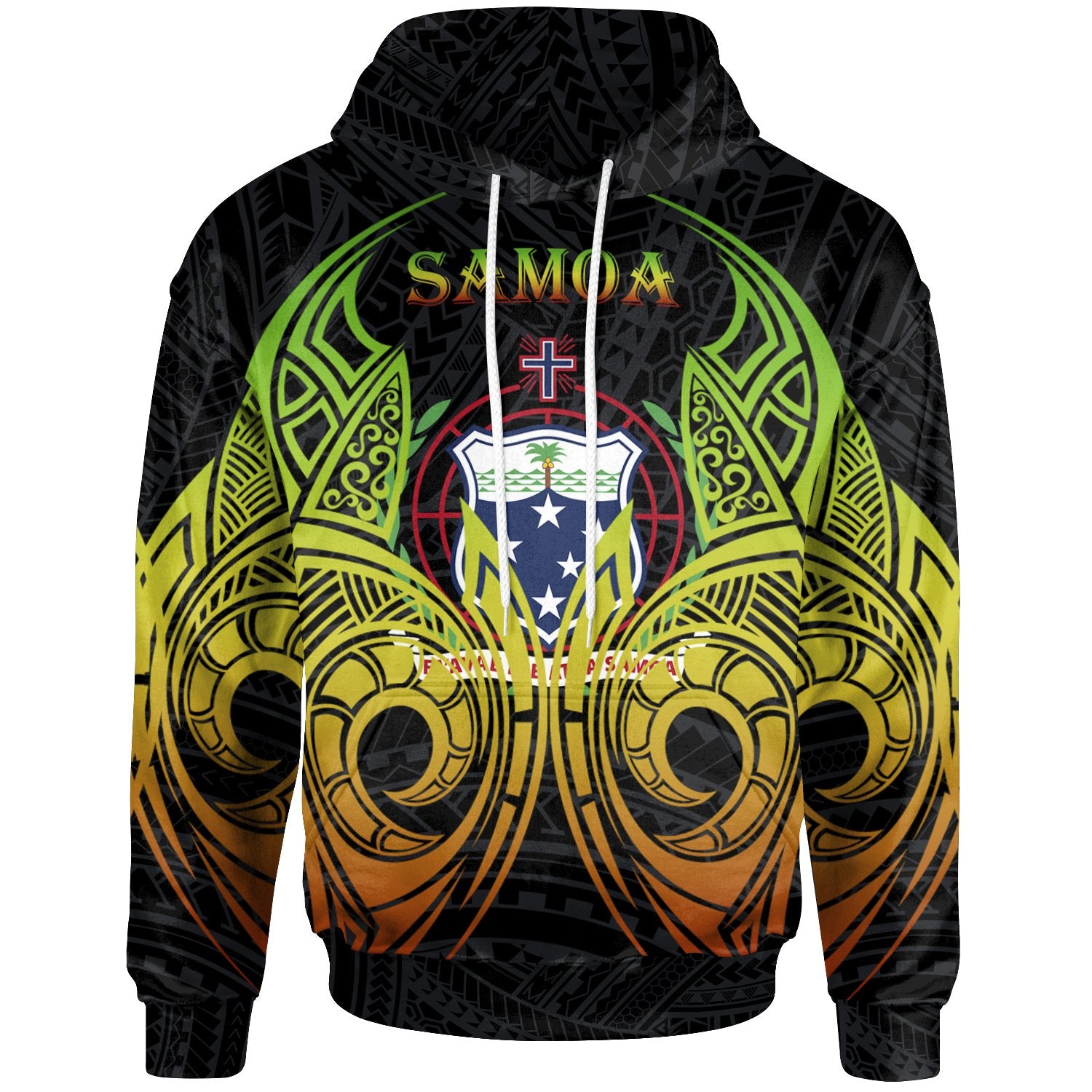 Samoa Hoodie Polynesian Reggae Tatoo Unisex Reggae - Polynesian Pride