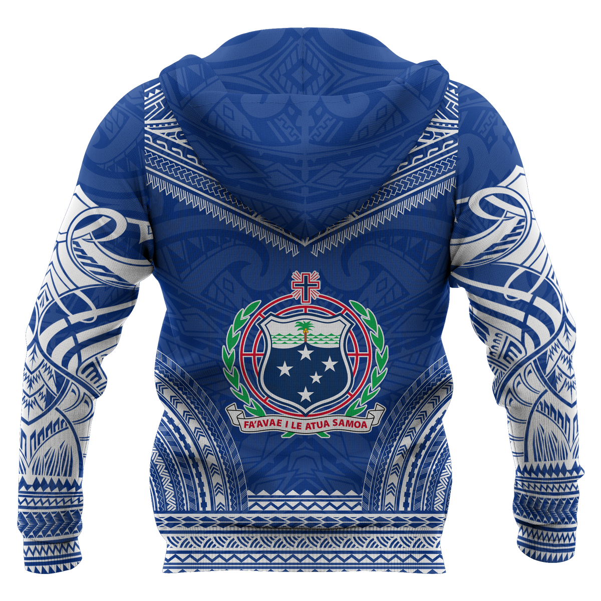 Samoa Polynesian Chief Hoodie Blue Version - Polynesian Pride