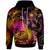 Samoa Custom Hoodie Samoa in wave Unisex Black - Polynesian Pride