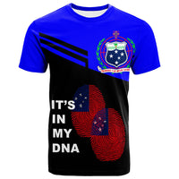 Samoa T Shirt Samoan DNA Blue Unisex Blue - Polynesian Pride