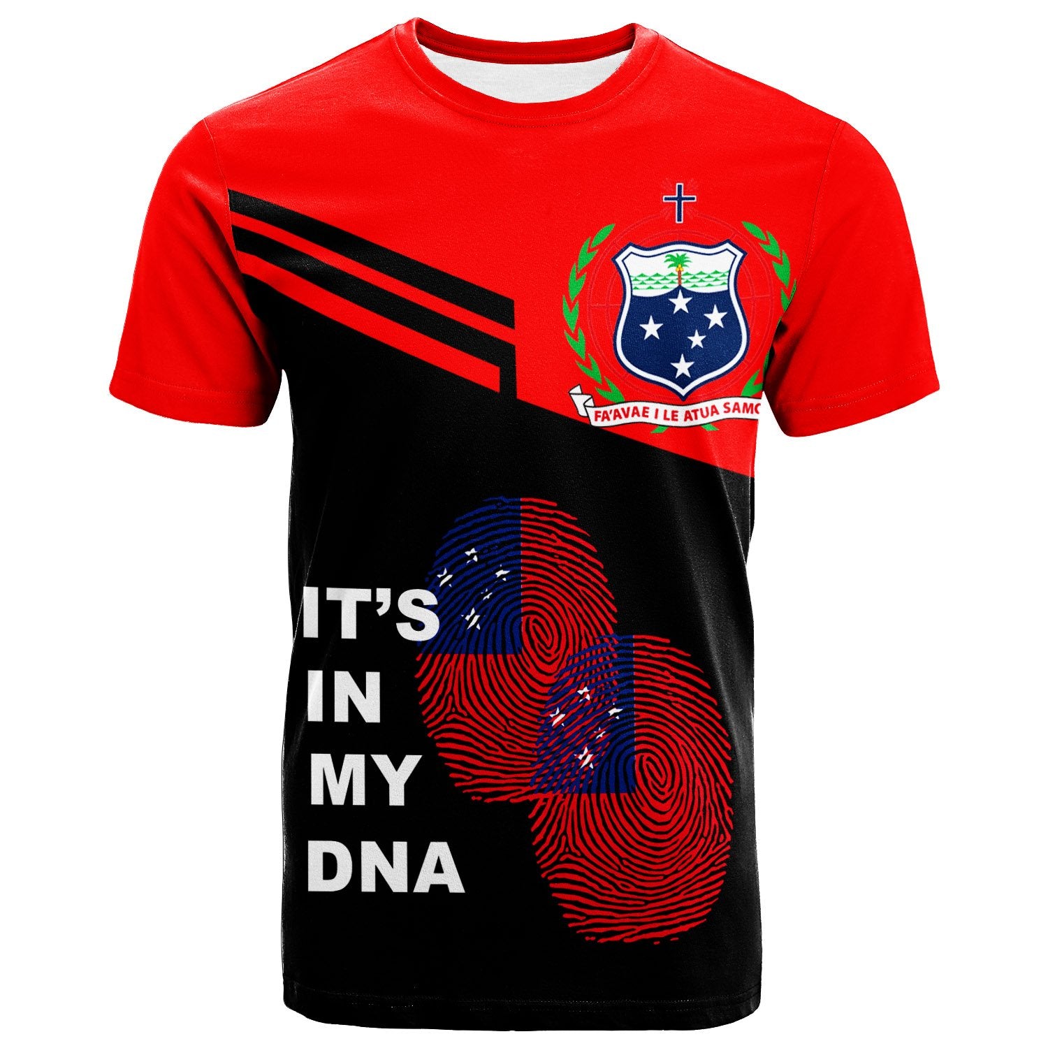 Samoa T Shirt Samoan DNA Unisex Red - Polynesian Pride