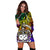 Samoa Women Hoodie Dress - Rainbow Polynesian Pattern - Polynesian Pride