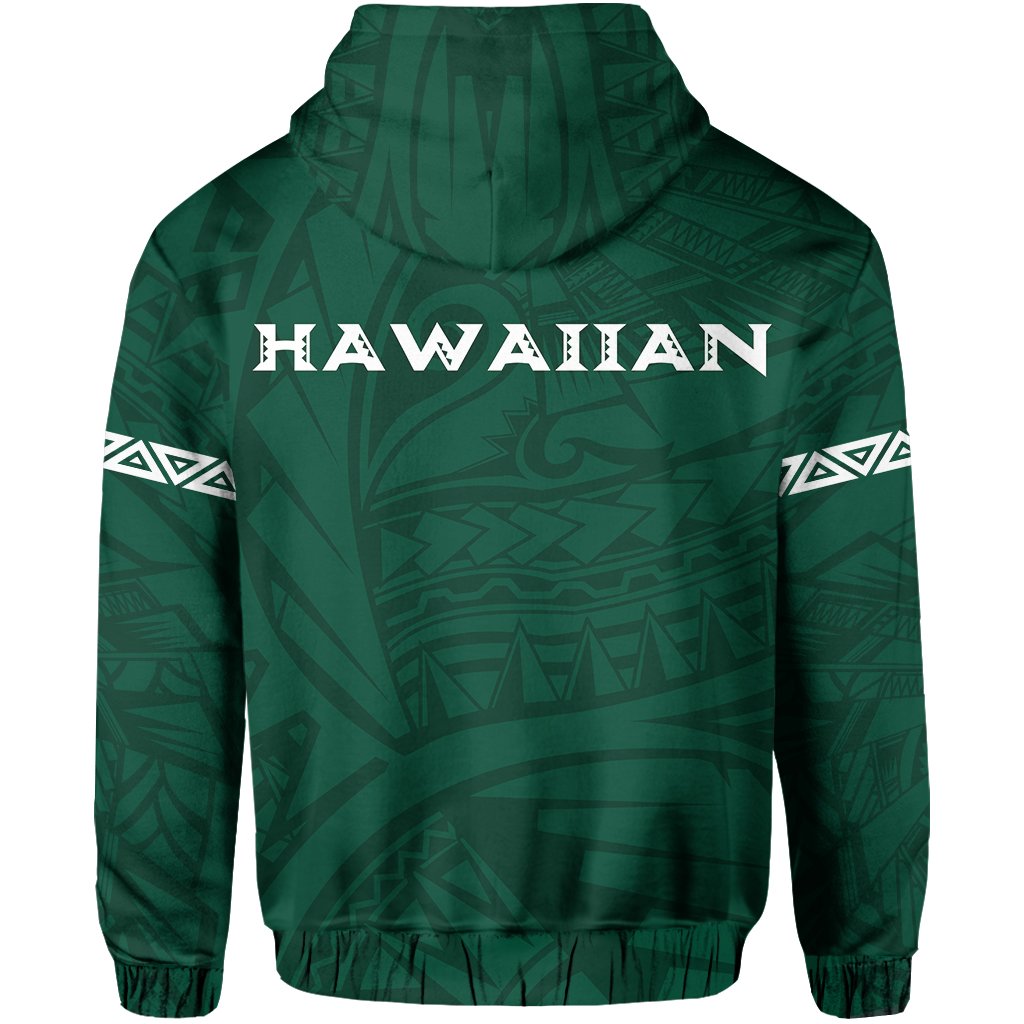 Polynesian Kakau Hawaii Warrior Football Hoodie - Polynesian Pride