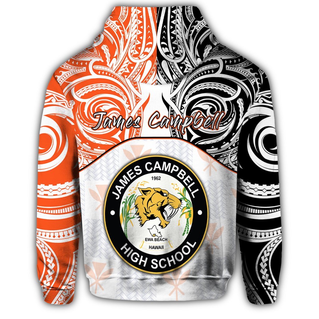 hawaiiZipper Hoodie Kanaka James Campbell High School Zipper Hoodie Demodern Style - Polynesian Pride