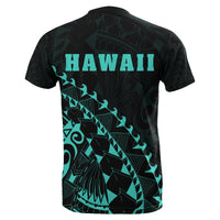 Kanaka Map T shirt ( Turqoise) Turtle Style - Polynesian Pride