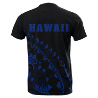Kanaka Map T shirt ( Blue) Turtle Style - Polynesian Pride