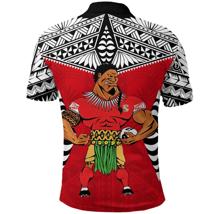 Tonga Polo Shirt Tongan Rugby - Polynesian Pride