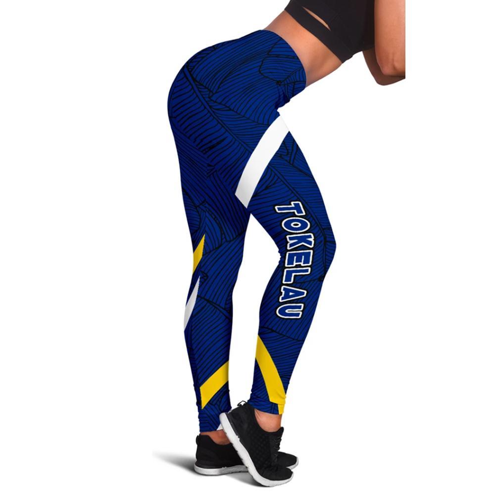 Tokelau Women's Legging A0 Blue - Polynesian Pride