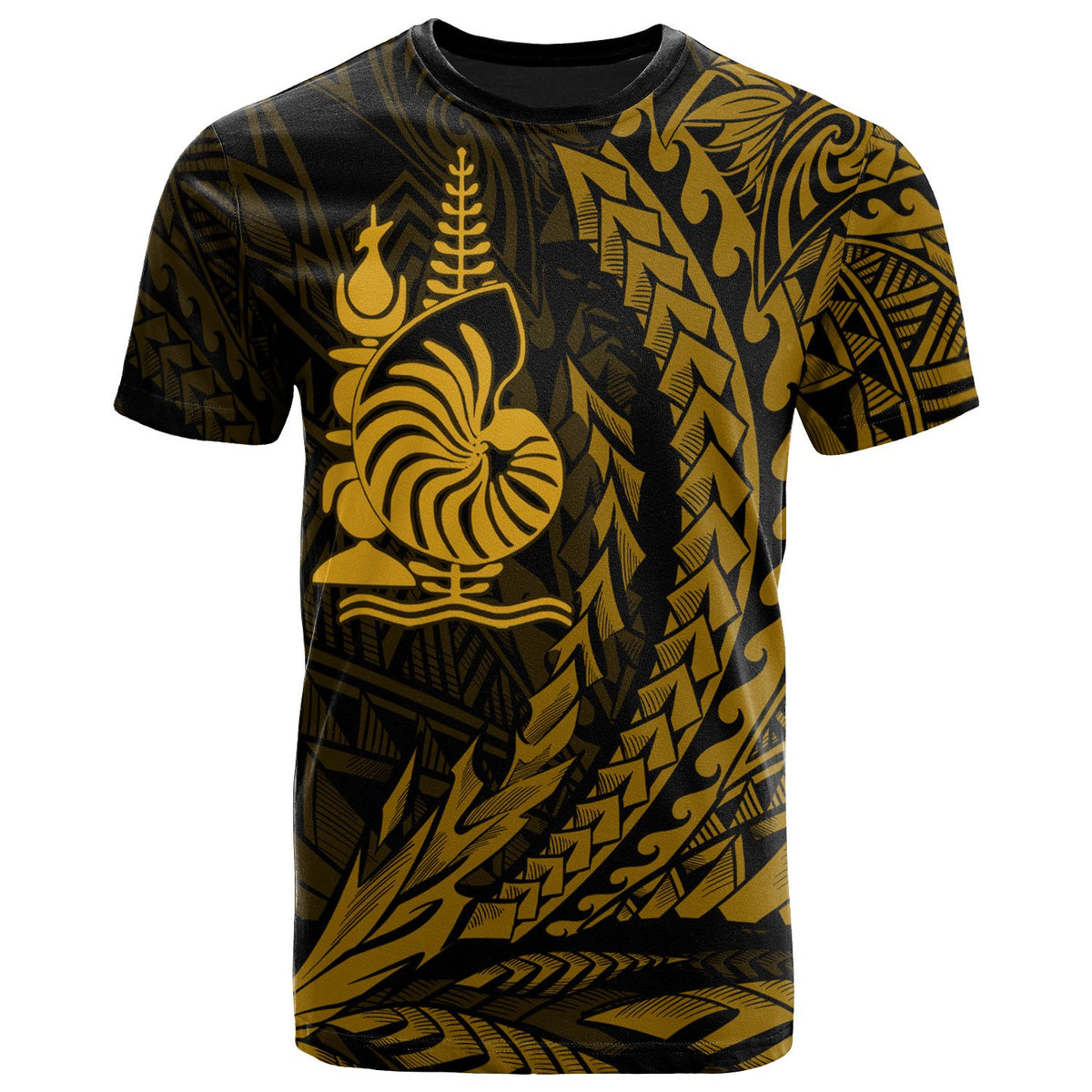 New Caledonia T Shirt Seal New Caledonia Wings Style Unisex Black - Polynesian Pride