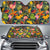 Seamless Tropical Flower Plant And Leaf Pattern Hawaii Car Sun Shade Auto Sun Shade Universal Fit White - Polynesian Pride