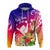 Hawaii Sunset with Hibiscus Hoodie Shaka Hang Loose LT7 Unisex Art - Polynesian Pride