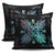 Hawaiian Quilt Maui Plant And Hibiscus Pattern Pillow Covers - Shell Black - AH - Polynesian Pride