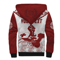 Tonga Personalised Sherpa Hoodie Emancipation Day Lion Style LT7 - Polynesian Pride