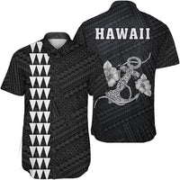 Hawaii Kakau Polynesian Anchor Short Sleeve Shirt - White Unisex White - Polynesian Pride