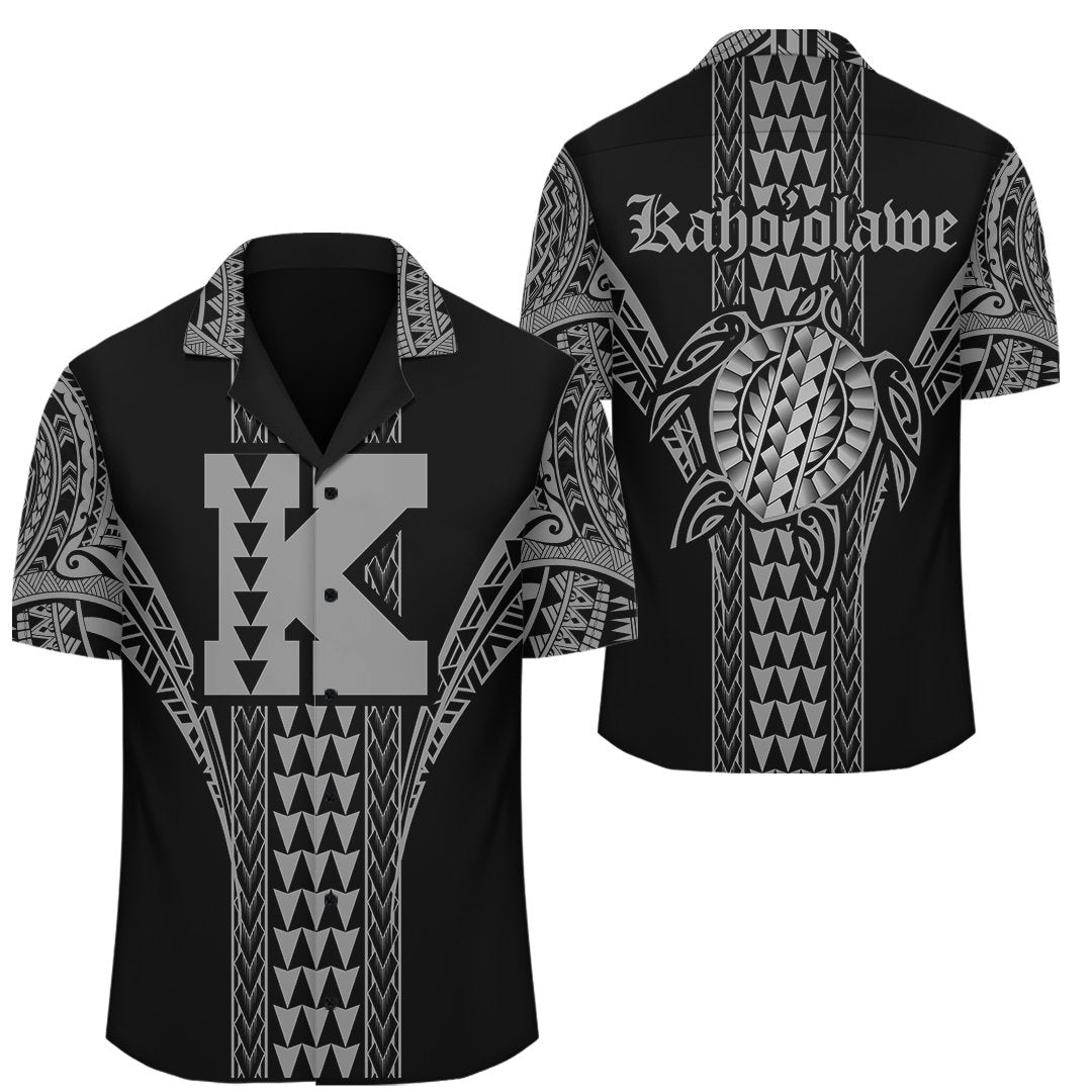 Kahoolawe Island Polynesian Hawaiian Shirt - Comely Style - AH Unisex Grey - Polynesian Pride