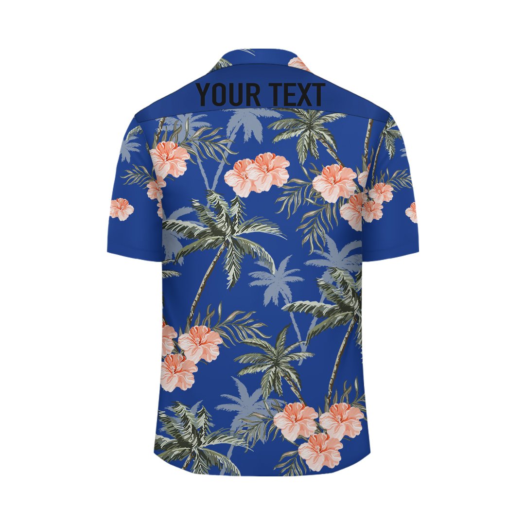 (Personalized) Palm Tree And Hibiscus - Hawaiian Shirt - Haka Style - Polynesian Pride