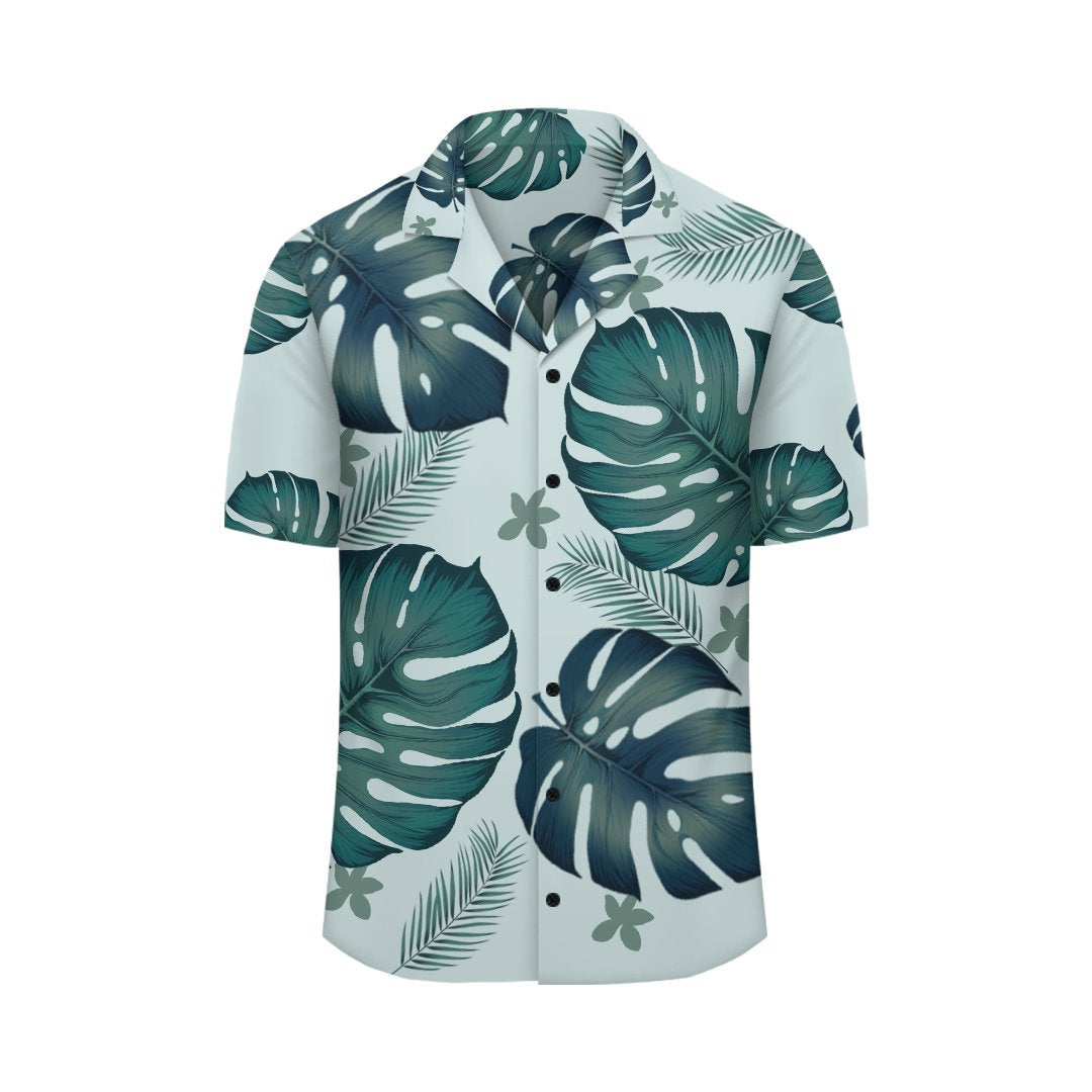 (Personalized) Monstera Tropical Hawaiian Shirt - Haka Style - Polynesian Pride