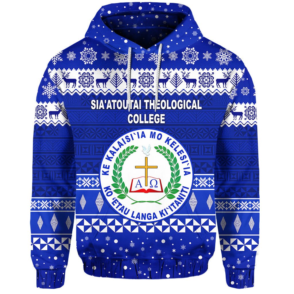 Custom Siaatoutai Theological College Christmas Hoodie Simple Style LT8 - Polynesian Pride