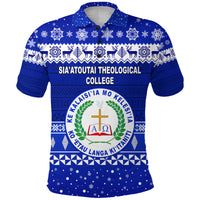 Custom Siaatoutai Theological College Christmas Polo Shirt Simple Style LT8 - Polynesian Pride