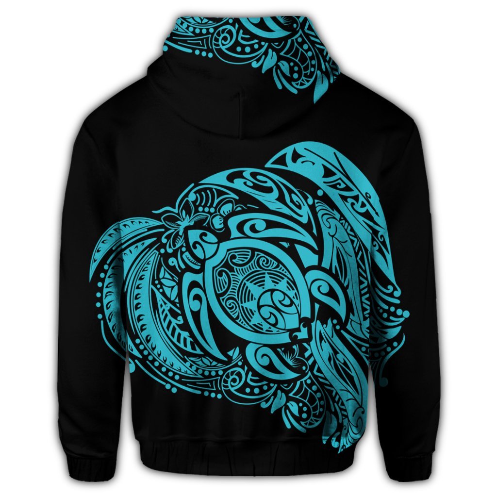 Simple Zip Hoodie Blue - Polynesian Pride