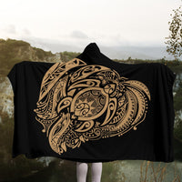 Simple Hooded Blanket Gold AH - Polynesian Pride