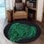 Simple Round Carpet Green AH - Polynesian Pride