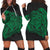 Simple Hoodie Dress Green AH Black - Polynesian Pride