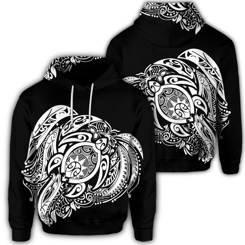 Simple Hoodie White Unisex Art - Polynesian Pride