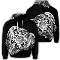 Simple Hoodie White Unisex Art - Polynesian Pride