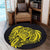 Simple Round Carpet Yellow AH - Polynesian Pride