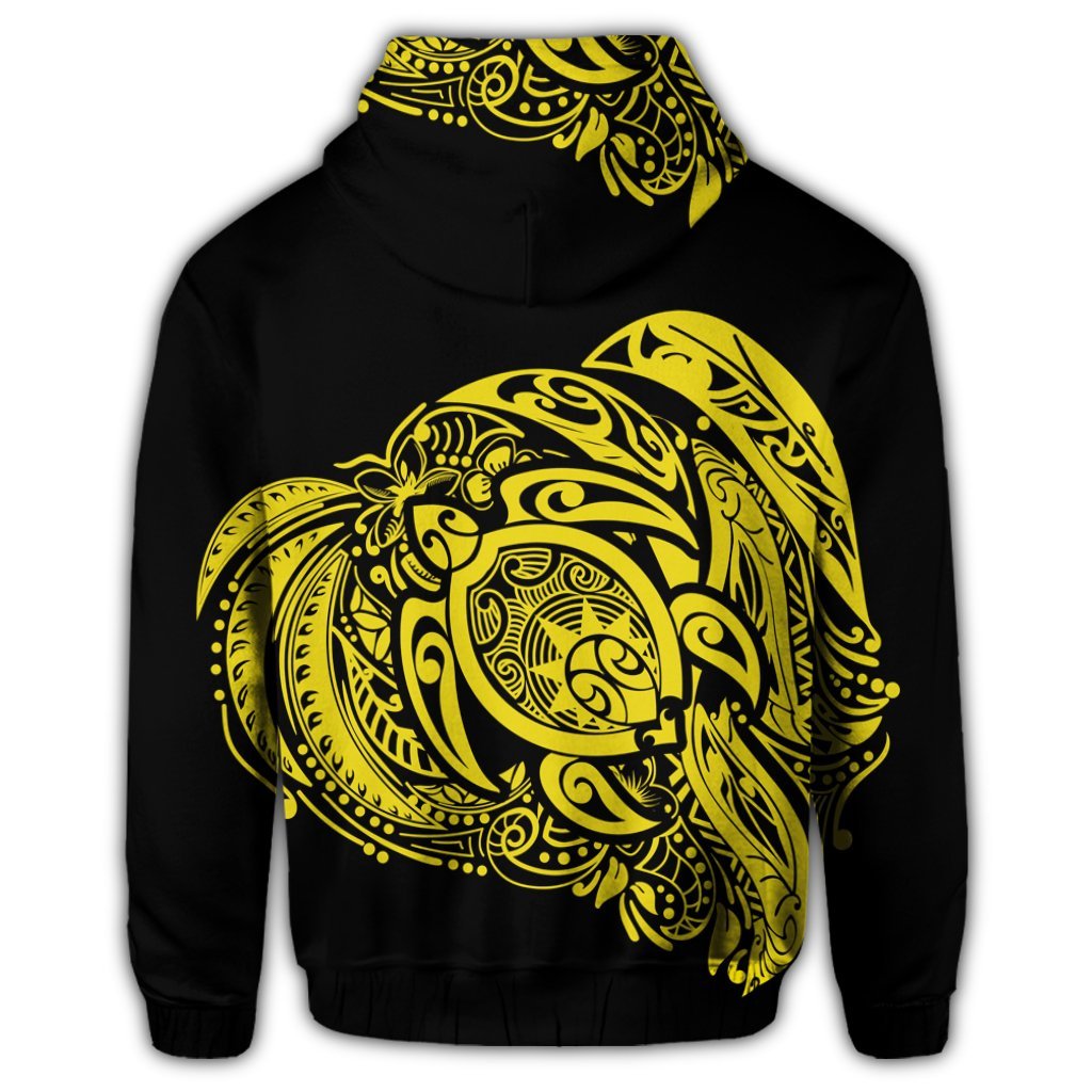 Simple Zip Hoodie Yellow - Polynesian Pride