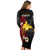 Papua New Guinea Independence Long Sleeves Bodycon Dress PNG Kumuls - Tribal Crocodile LT7 - Polynesian Pride