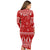 Hawaii Christmas Long Sleeves Body Dress Mele Kalikimaka - Pineapple LT7 - Polynesian Pride