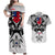 Samoa Black Saturday Matching Dress and Hawaiian Shirt Visual Arts LT9 White - Polynesian Pride