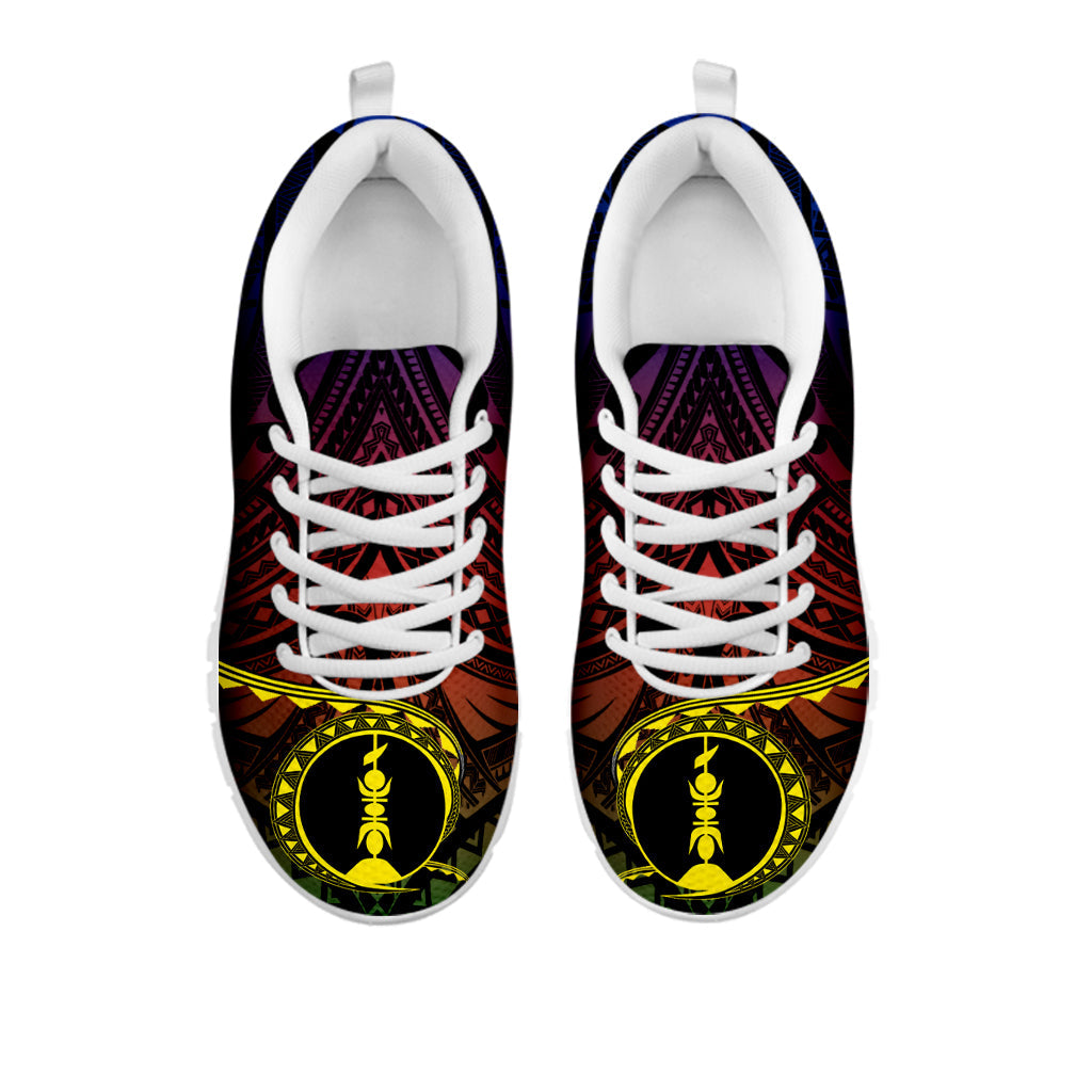 New Caledonia Personalised Sneakers Kanaky Mix Plumeria LT7 - Polynesian Pride