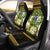 Solomon Islands Car Seat Cover - Polynesian Gold Patterns Collection Universal Fit Black - Polynesian Pride